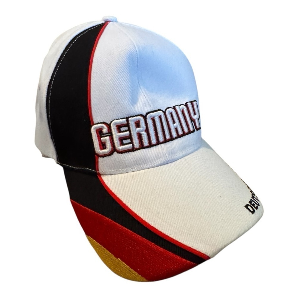 Germany Deutschland White Embroidered Patriotic Flag 2006 Strapback Hat - Picture 3 of 12